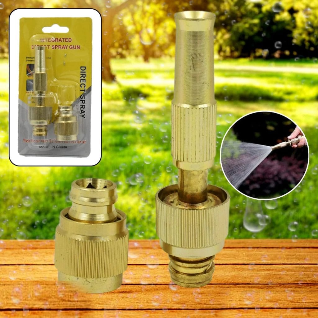 Brass Nozzle Water Spray Gun for Efficient Garden Watering