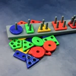 5-Angle Geometric Block Set - Educational Toys for Preschool Kids